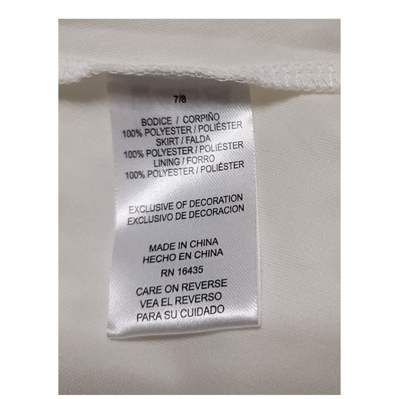 NANNETTE - 7/8 Elegant White Lace Kids Dress - Picture 9 of 9